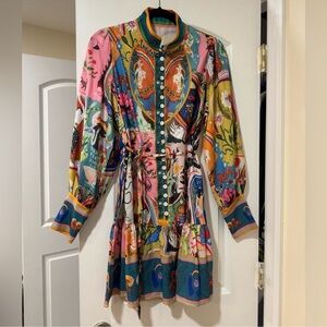 Multicolor Printed Women's Dress